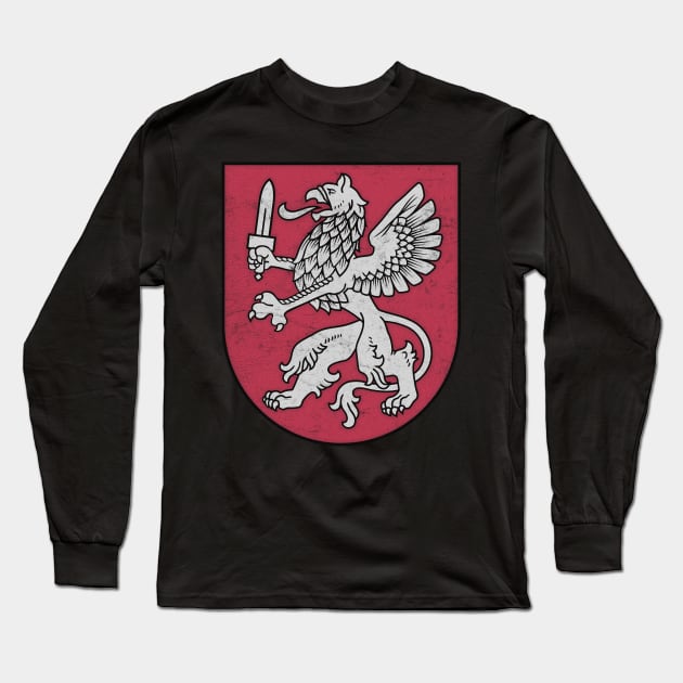 Vidzeme, Latvia - Vintage Faded Style Design Long Sleeve T-Shirt by DankFutura